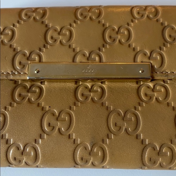 Auth Gucci “Guccissima” Long Leather Wallet Tan - Picture 4 of 10